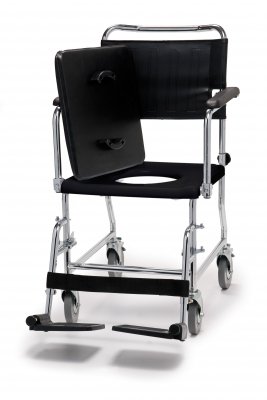 Graham-Field Commode Chair Versamode™ Drop Arms Aluminum Frame Padded Backrest 17-3/4 Inch Seat Width 300 lbs. Weight Capacity - Each - 6810A-EA