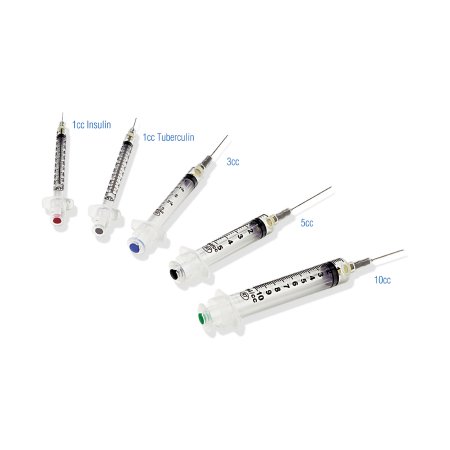 Retractable Technologies Safety Hypodermic Syringe with Needle VanishPoint® 10 mL 1 Inch 21 Gauge Retractable Safety Needle Regular Wall - Case of 600 - 11051-CS