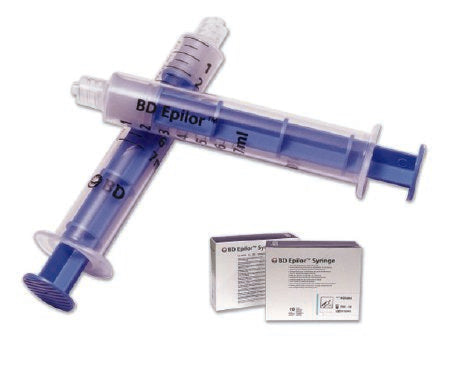 BD LOR Syringe Epilor™ Luer Slip Tip Without Safety - Box of 10 - 405292-BX