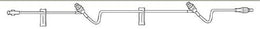 Baxter IV Extension Set Needle-Free Port Standard Bore 43 Inch Tubing Without Filter - Case of 48 - 2C8612-CS