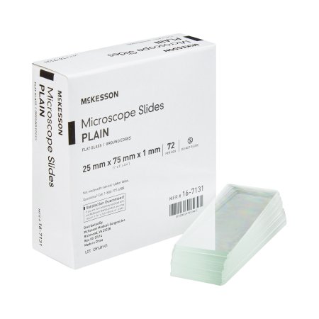McKesson Microscope Slide McKesson 1 X 3 Inch X 1 mm Plain - Case of 20 - 16-7131-CS
