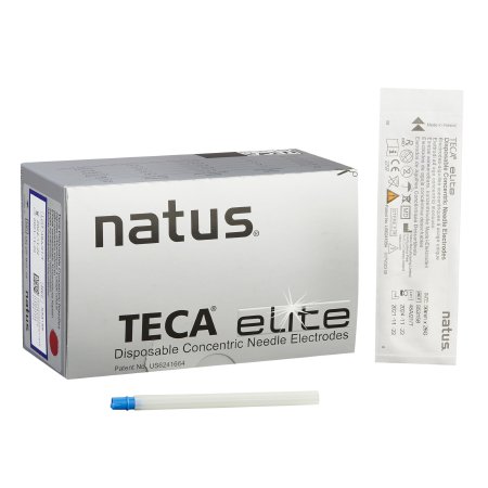 Natus Medical EMG Needle Electrode Teca® Elite 26 Gauge X 50 mm Stainless Steel Sterile Concentric Needle Tip Disposable - Box of 25 - S53158-BX