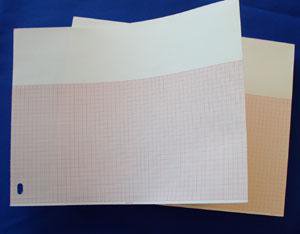 Cardinal Diagnostic Recording Paper Kendall™ Thermal Paper 8-1/2 Inch X 183 Foot Z-Fold Red Grid - Case of 8 - 9031-CS