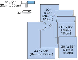 3M Urology Drape Pack 3M™ Steri-Drape™ - Case of 20 - 9003-CS