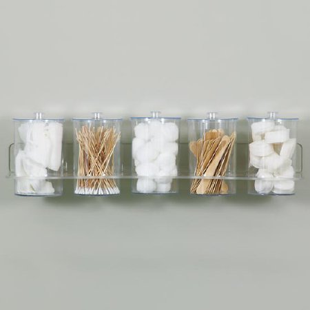Clinton Industries Wall Mount Jar Rack 7.5 X 24 Inch, Clear, Acrylic - Each - T-88-EA