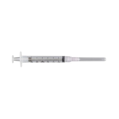 BD Standard Hypodermic Syringe with Needle PrecisionGlide™ 3 mL 1-1/2 Inch 18 Gauge NonSafety Regular Wall - Box of 100 - 309580-BX