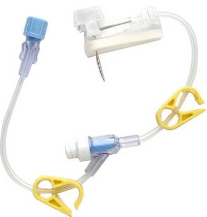 Smiths Medical ASD, Inc. Huber Infusion Set Gripper® Plus 20 Gauge 1-1/4 Inch 8 Inch Tubing Split Septum Y-Site Port - Each - 21-2867-24-EA