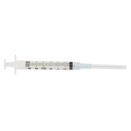 BD Standard Hypodermic Syringe with Needle PrecisionGlide™ 3 mL 1-1/2 Inch 25 Gauge NonSafety Regular Wall - Case of 800 - 309582-CS