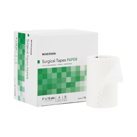 McKesson Medical Tape McKesson White 3 Inch X 10 Yard Paper NonSterile - Roll of 1 - 16-47330-RL