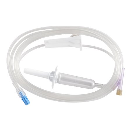 Kawasumi Laboratories Primary IV Administration Set Kawasumi™ Gravity 1 Port 10 Drops / mL Drip Rate Without Filter 84 Inch Tubing Solution - Case of 50 - IV-009Y-CS
