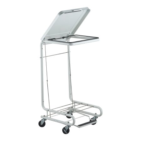 McKesson Hamper Stand McKesson General Purpose Square Opening 45 lb. Capacity Foot Pedal Tilt-Top Lid - Each - 81-11410-EA