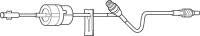 Baxter IV Extension Set Needle-Free Port Standard Bore 19 Inch Tubing Without Filter - Case of 48 - 2C8891-CS