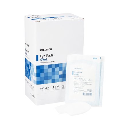 McKesson Eye Pad McKesson 1-5/8 X 2-5/8 Inch - Pack of 1 - 16-4281-PK