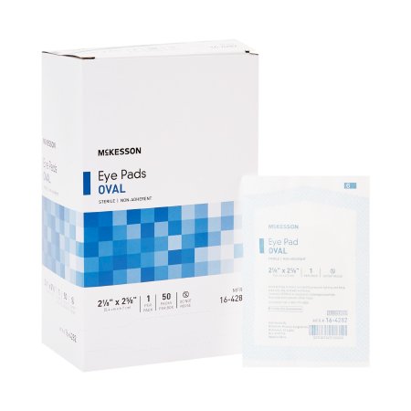 McKesson Eye Pad McKesson 2-1/8 X 2-5/8 Inch - Box of 50 - 16-4282-BX