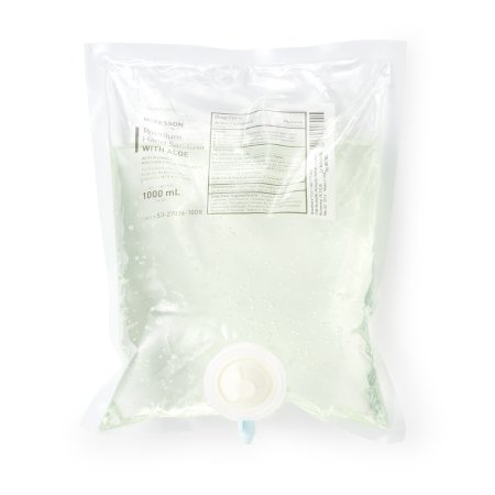 McKesson Hand Sanitizer with Aloe McKesson 1,000 mL Ethyl Alcohol Gel Dispenser Refill Bag - Each - 53-27036-1000-EA