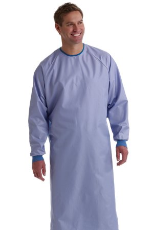 Medline Surgical Gown with Towel Blockade® / AngelStat Large Ceil Blue Sterile Reusable - DZ/12 - MDT012090L-DZ