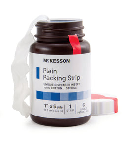 McKesson Wound Packing Strip McKesson Non-impregnated 1 Inch X 5 Yard Sterile Plain - BT/1 - 61-59320-BT