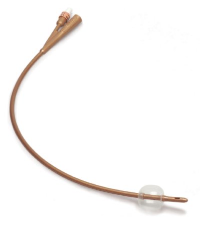 Cardinal Foley Catheter Dover™ IC 2-Way Standard Tip 5 cc Balloon 16 Fr. Silver Hydrogel Coated Silicone - CT/10 - 605163IC-CT