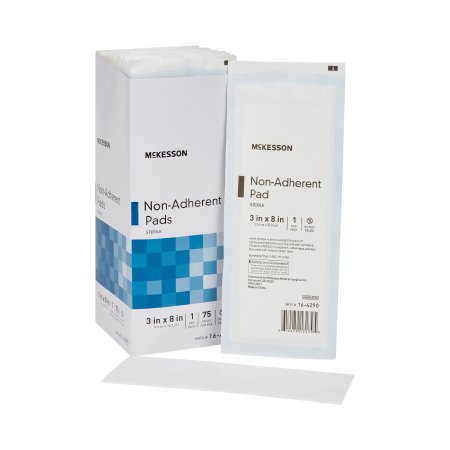 McKesson Non-Adherent Dressing McKesson 3 X 8 Inch Sterile Rectangle - Each - 16-4290-EA