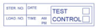 Steris Pre-Printed Label Barkley® Advisory Label White Exp_Ster No_ Black Safety and Instructional - Box of 4 - S3090-BX