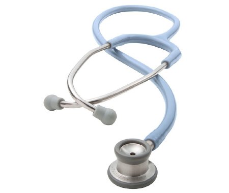 American Diagnostic Corp Classic Stethoscope Adscope® Blue 1-Tube 22 Inch Tube Double Sided Chestpiece - Each - 605LB-EA