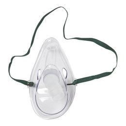 Medline Aerosol Mask Medline Elongated Style Adult One Size Fits Most Adjustable Head Strap - Case of 50 - HCS4630-CS
