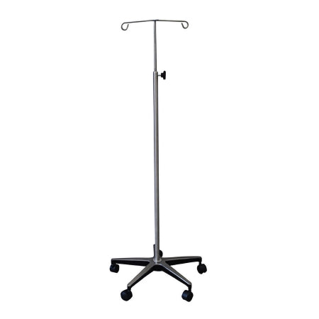 UMF Medical IV Stand Floor Stand 2-Hook 5 Caster, 2 Inch Swivel - Each - SS8343-EA