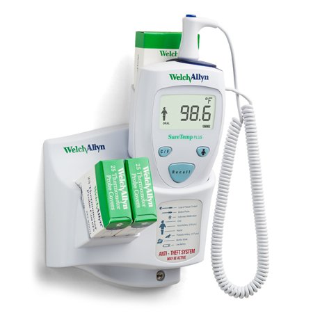 Welch Allyn Electronic Probe Thermometer SureTemp® Rectal Probe Wall Mount - Each - 01690-301-EA