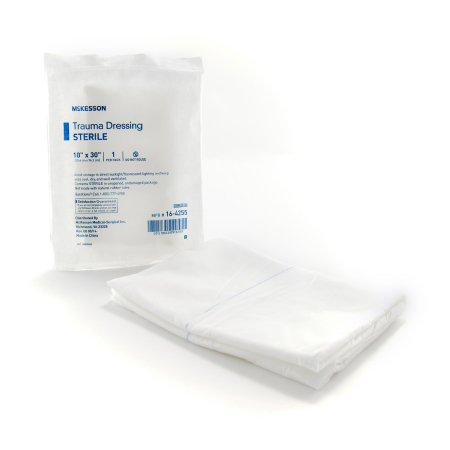 McKesson Trauma Dressing McKesson 10 X 30 Inch 1 per Pack Sterile Rectangle - Case of 50 - 16-4255-CS