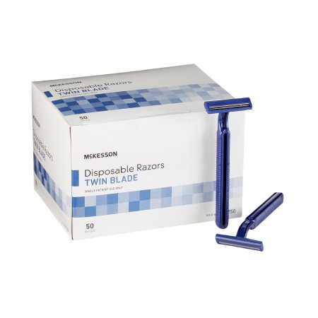 McKesson Razor McKesson Twin Blade Disposable - Each - 16-RZ50-EA