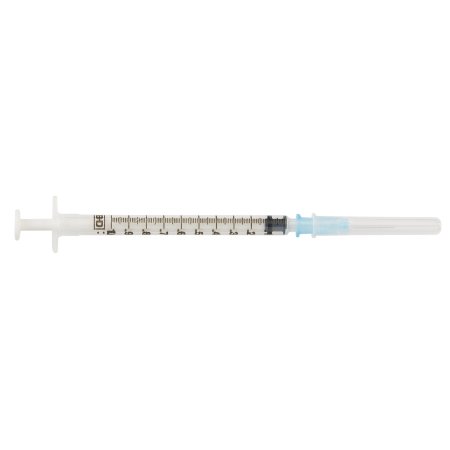 BD Standard Tuberculin Syringe with Needle PrecisionGlide™ 1 mL 5/8 Inch 25 Gauge NonSafety Thin Wall - Box of 100 - 309626-BX