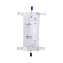 Medline Urinary Leg Bag Medline® Anti-Reflux Valve Sterile Fluid Path 950 mL Vinyl - Case of 48 - DYND12578-CS