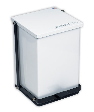 Detecto Scale Trash Can Detecto® 16 Quart Square Red Baked Epoxy Steel Step On - Each - P-16R-EA