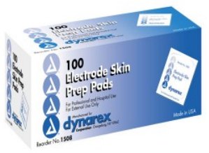 Dynarex Electrode Skin Prep Pad Dynarex® 70% Strength Isopropyl Alcohol Individual Packet NonSterile - Case of 1000 - 1508-CS