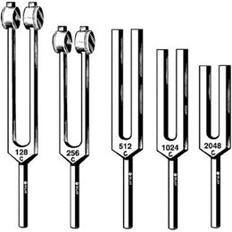 Sklar Tuning Fork Set Aluminum Alloy 128 cps, 256 cps, 512 cps, 1024 cps, 2048 cps - ST/1 - 67-7605-ST