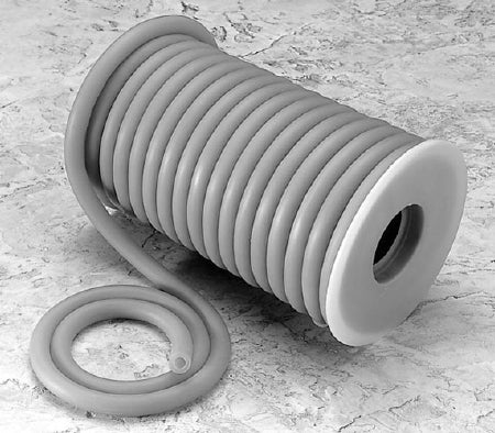 Cardinal Laboratory Connector Tubing 50 Foot Length 0.25 Inch I.D. NonSterile Without Connector Gray Latex - Roll of 1 - 17615-125-RL
