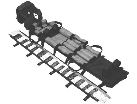 Allied Healthcare LSP Pediatric Board System 10 to 75 lbs. Weight Capacity Black - Each - L484C-EA
