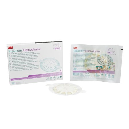 3M Foam Dressing 3M™ Tegaderm™ High Performance 5-5/8 X 6-1/8 Inch With Border Film Backing Acrylic Adhesive Oval Sterile - Box of 5 - 90613-BX