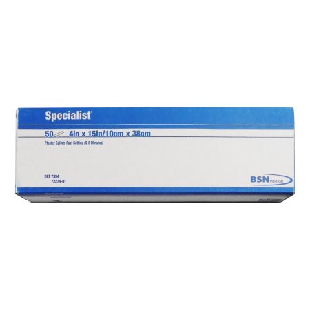 BSN Medical Plaster Splint Specialist® 4 X 15 Inch Plaster of Paris White - Box of 50 - 7394-BX