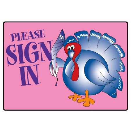 Clinton Industries Wall Sign Instructional Sign Clinton™ Please Sign In - Each - EX24-EA