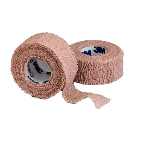 3M Cohesive Bandage 3M™ Coban™ 1 Inch X 5 Yard Self-Adherent Closure Tan NonSterile Standard Compression - Roll of 1 - 1581-RL