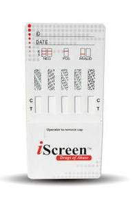 Abbott Rapid Dx North America LLC Drugs of Abuse Test Kit iScreen® 5-Drug Panel AMP, COC, OPI, PCP, THC Urine Sample 25 Tests Non-CLIA Waived - Box of 25 - IS5A-BX
