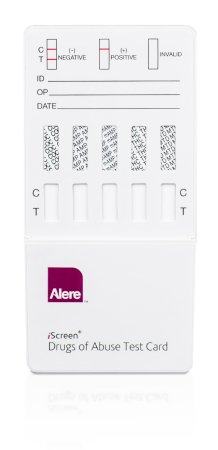Abbott Rapid Dx North America LLC Drugs of Abuse Test Kit iScreen® 10-Drug Panel AMP, BAR, BZO, COC, mAMP/MET, MTD, OPI, PCP, TCA, THC Urine Sample 25 Tests Non-CLIA Waived - Box of 25 - IS10-BX