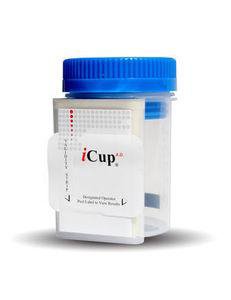 Abbott Rapid Dx North America LLC Drugs of Abuse Test Kit iCup® A.D. 10-Drug Panel with Adulterants AMP, BAR, BZO, COC, mAMP/MET, MTD, OPI, TCA, THC (CR, GL, NI, OX, pH, SG) Urine Sample 25 Tests Non-CLIA Waived - Box of 25 - I-DUD-1107-012-BX