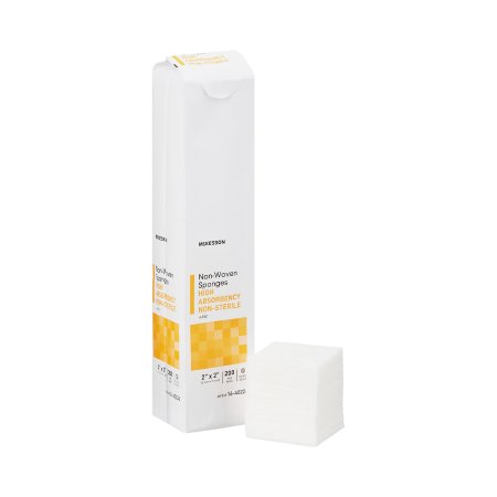 McKesson Nonwoven Sponge McKesson 2 X 2 Inch 200 per Pack NonSterile 4-Ply Square - Case of 20 - 16-40224-CS