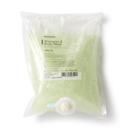 McKesson Shampoo and Body Wash McKesson 1,000 mL Dispenser Refill Bag Cucumber Melon Scent - Case of 10 - 53-27906-1000-CS