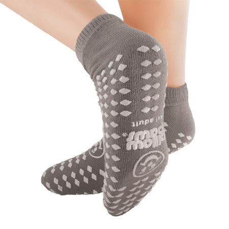Principle Business Enterprises Slipper Socks Pillow Paws® 2X-Large Gray Ankle High - Pair - 1098-001-PR