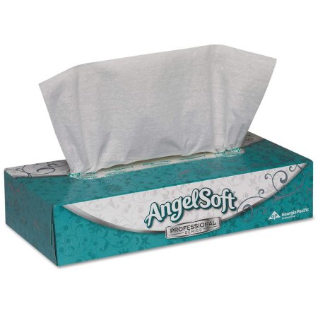 Georgia Pacific Angel Soft Professional Series® Facial Tissue White 7-3/5 X 8-4/5 Inch 100 Count - Box of 1 - 48580-BX