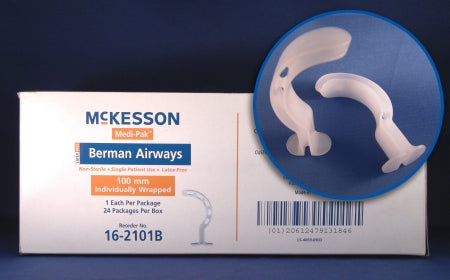 McKesson Berman Oropharyngeal Airway McKesson 80 mm Length - Pack of 1 - 16-281B-PK