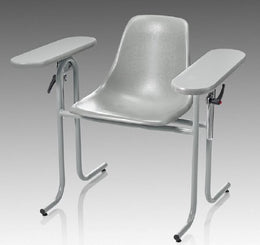 McKesson Blood Drawing Chair McKesson Double Fixed Armrests Gray - Each - 63-20PSF-EA